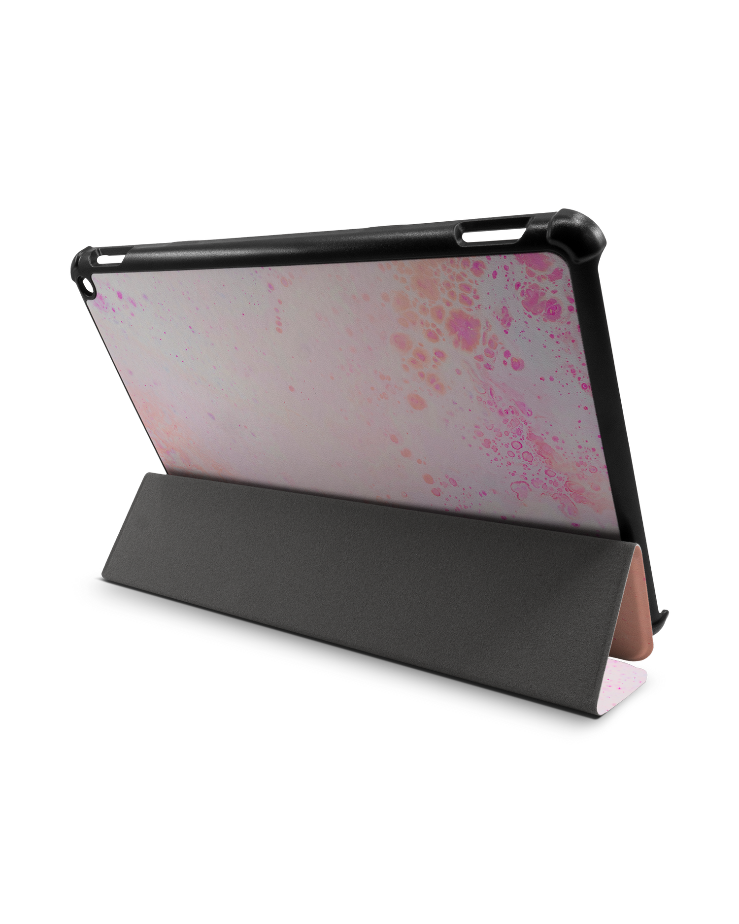 Peaches & Cream Marble Tablet Smart Case für Amazon Fire HD 10 (2021): Aufgestellt im Querformat
