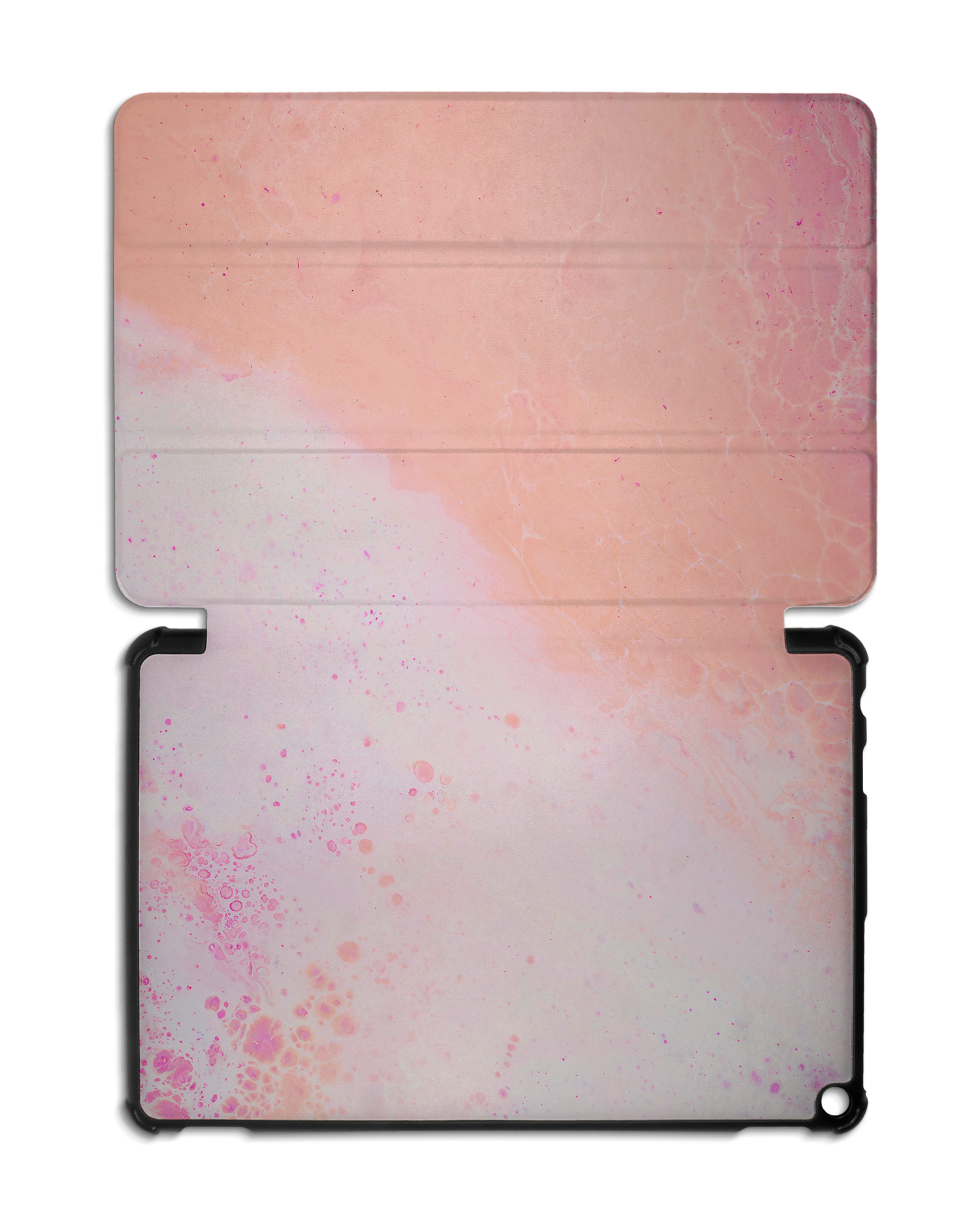 Peaches & Cream Marble Tablet Smart Case für Amazon Fire HD 10 (2021): Aufgeklappt