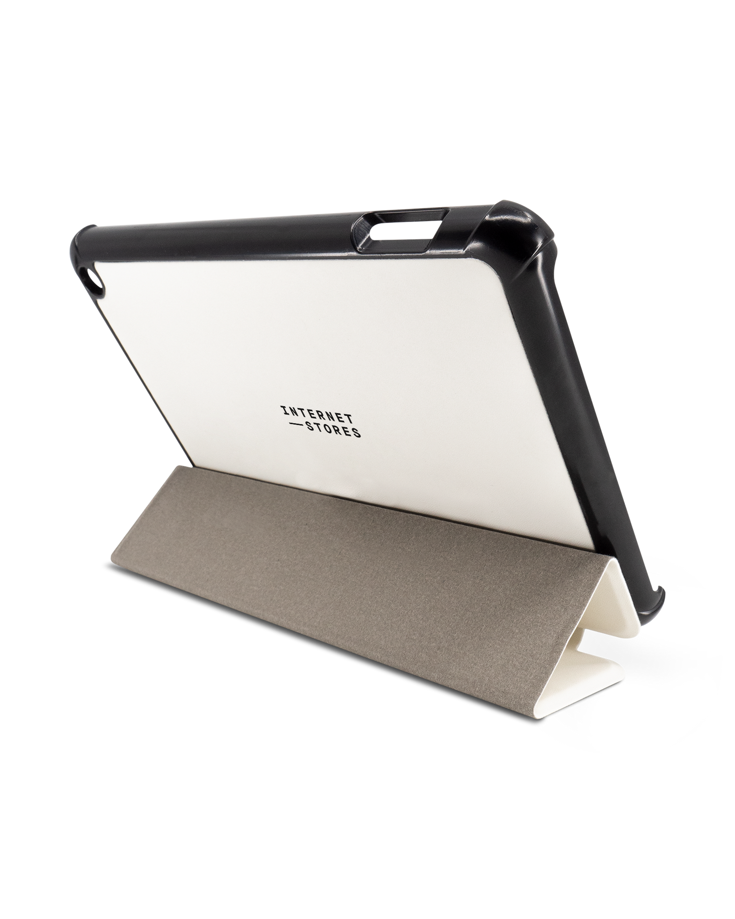 ISG White Tablet Smart Case für Amazon Fire 7 (2022): Aufgestellt im Querformat
