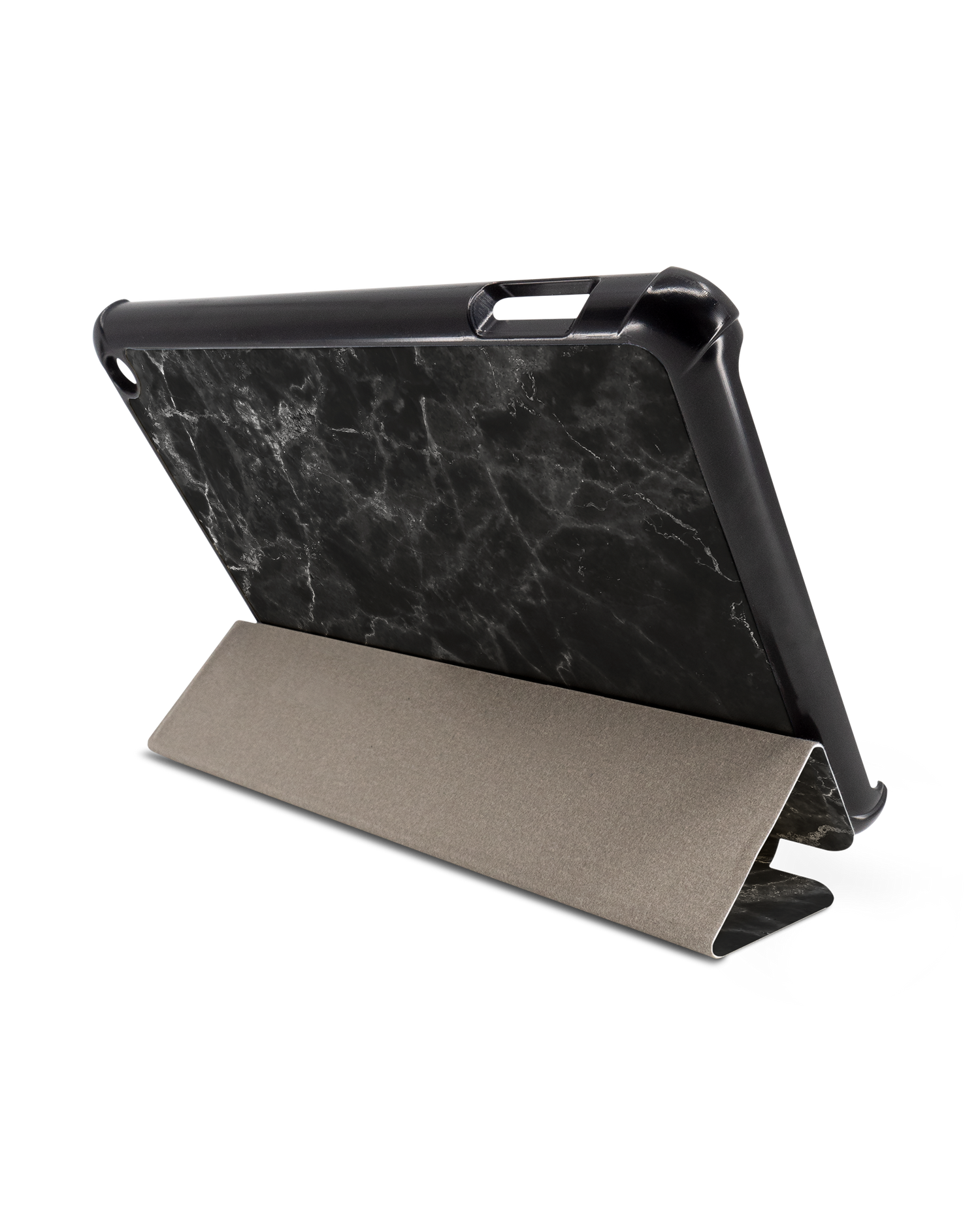 Midnight Marble Tablet Smart Case für Amazon Fire 7 (2022): Aufgestellt im Querformat