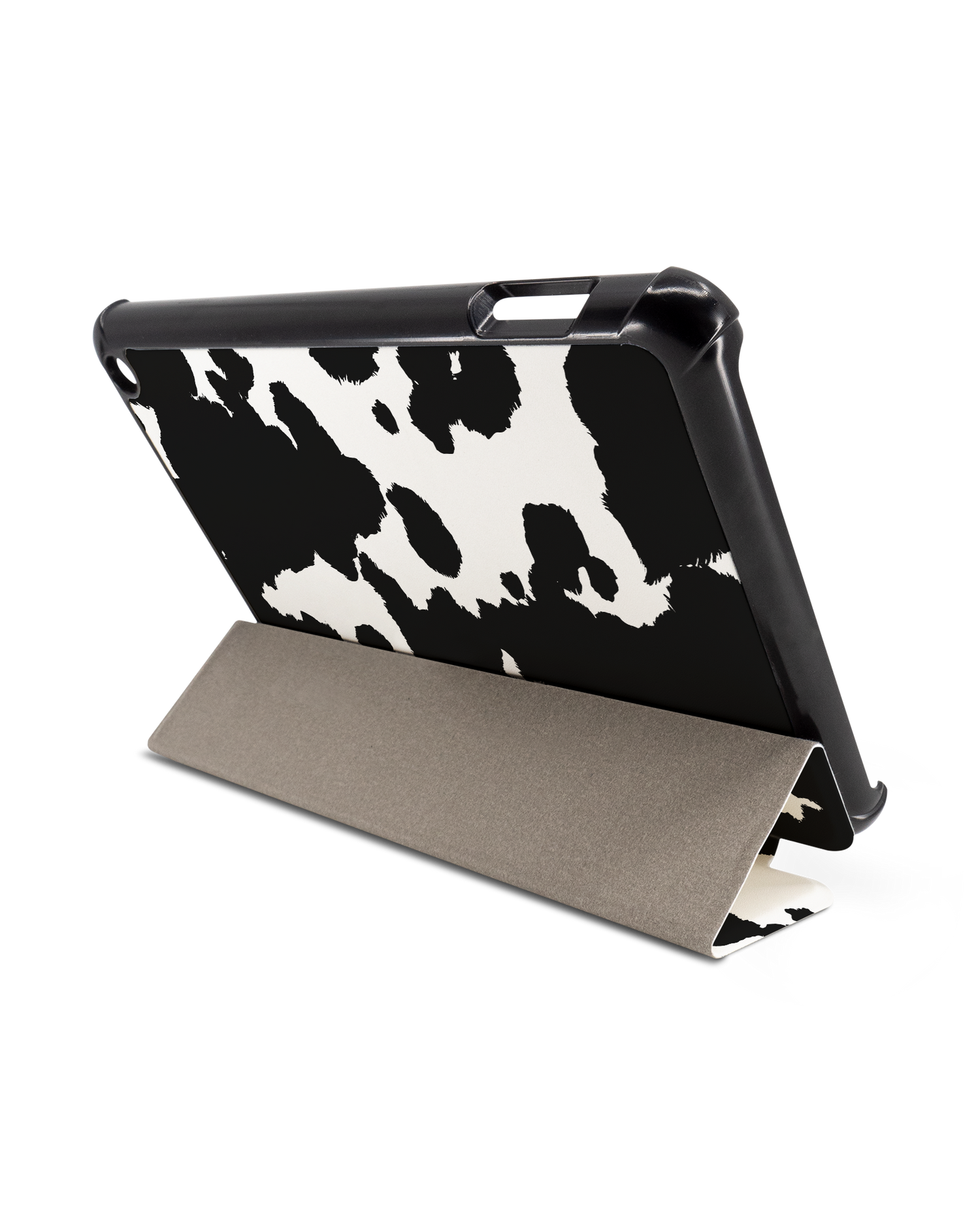Cow Print Tablet Smart Case für Amazon Fire 7 (2022): Aufgestellt im Querformat