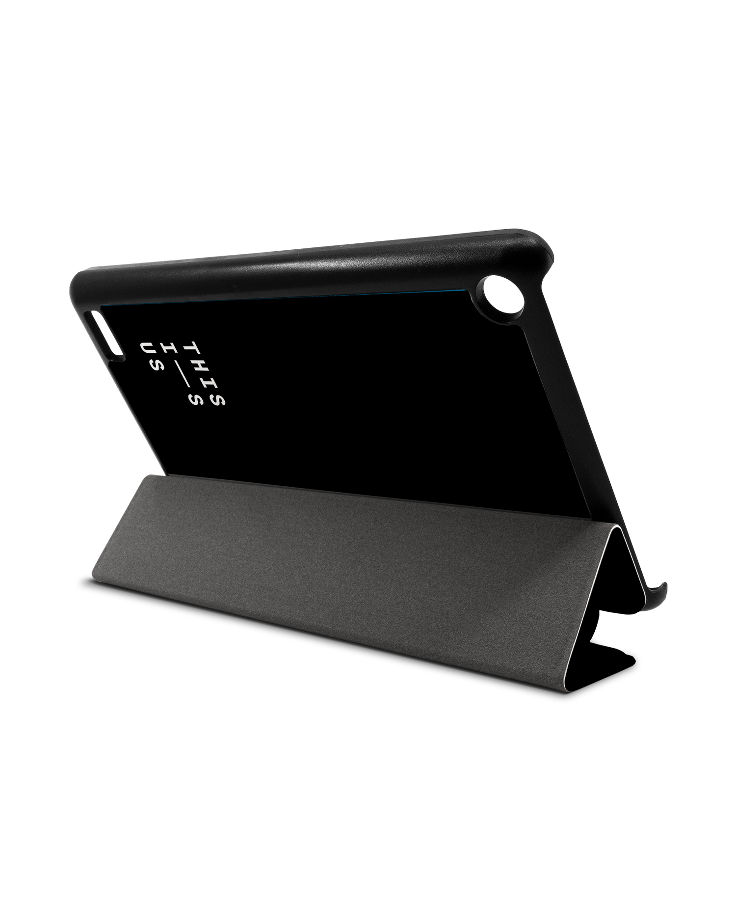 This Is Us Tablet Smart Case für Amazon Fire 7: Aufgestellt im Querformat