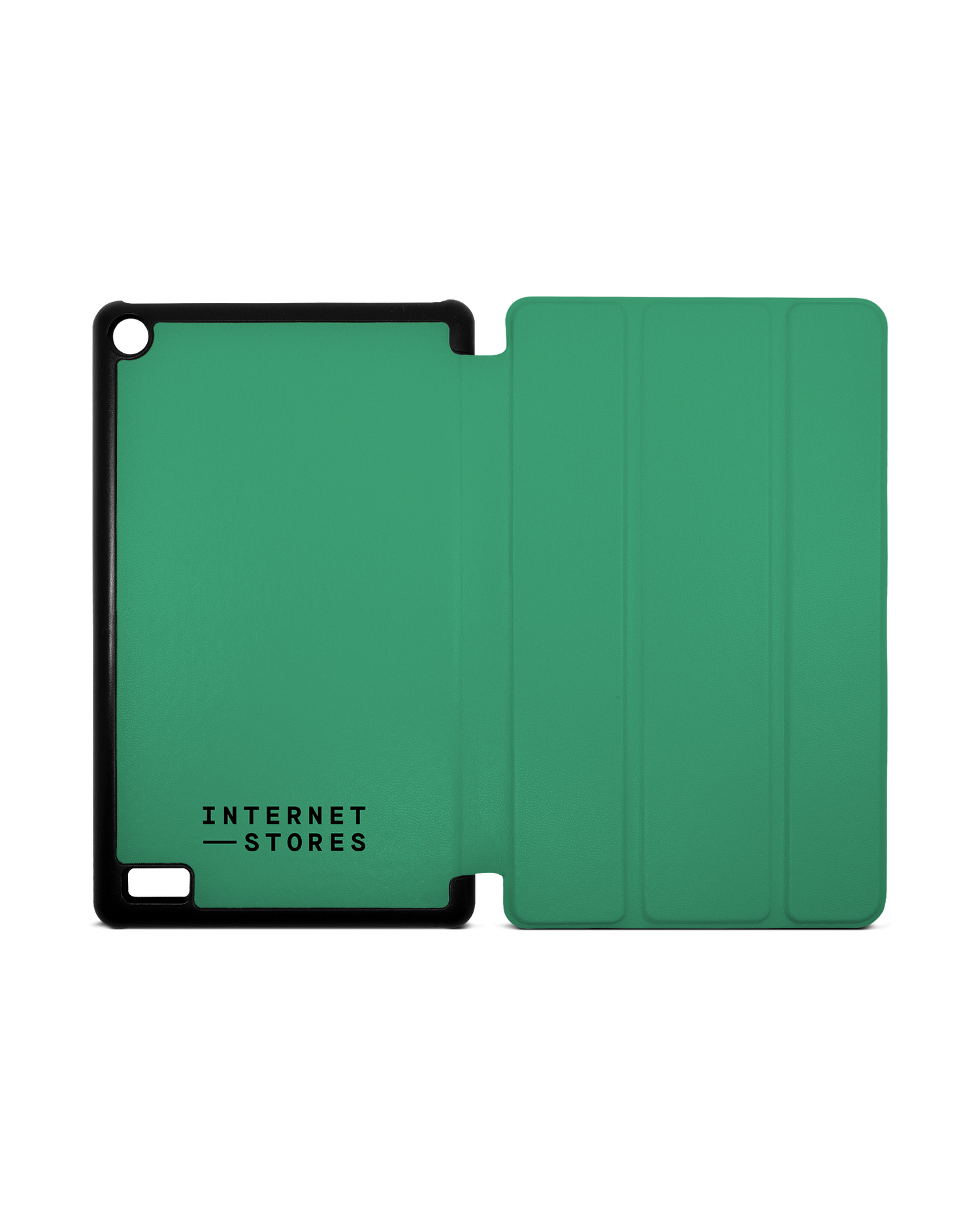 ISG Neon Green Tablet Smart Case für Amazon Fire 7: Aufgeklappt
