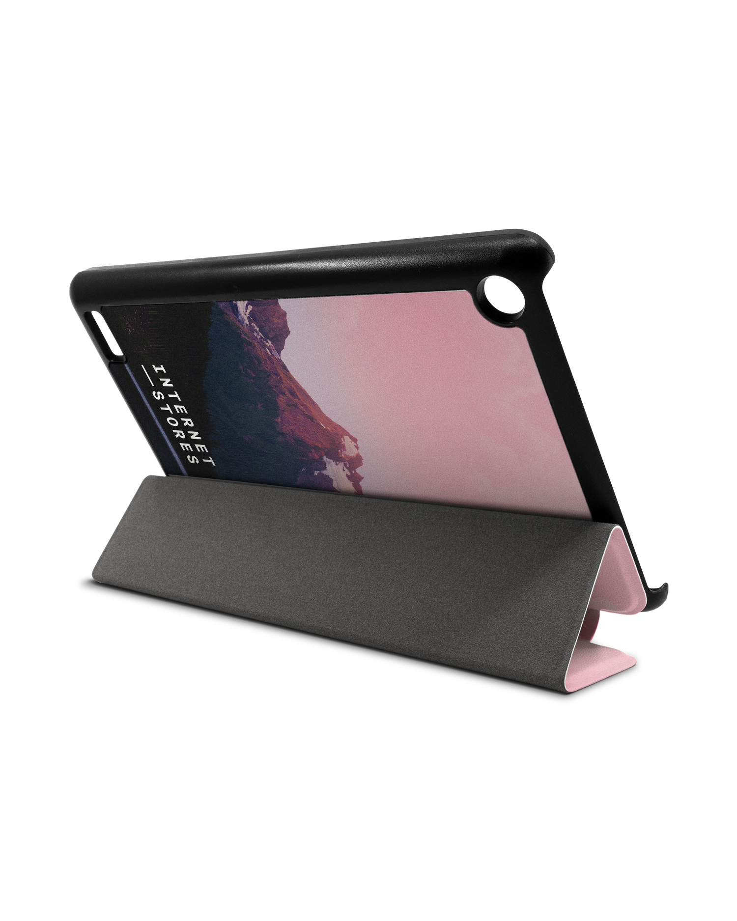 Lake Tablet Smart Case für Amazon Fire 7: Aufgestellt im Querformat