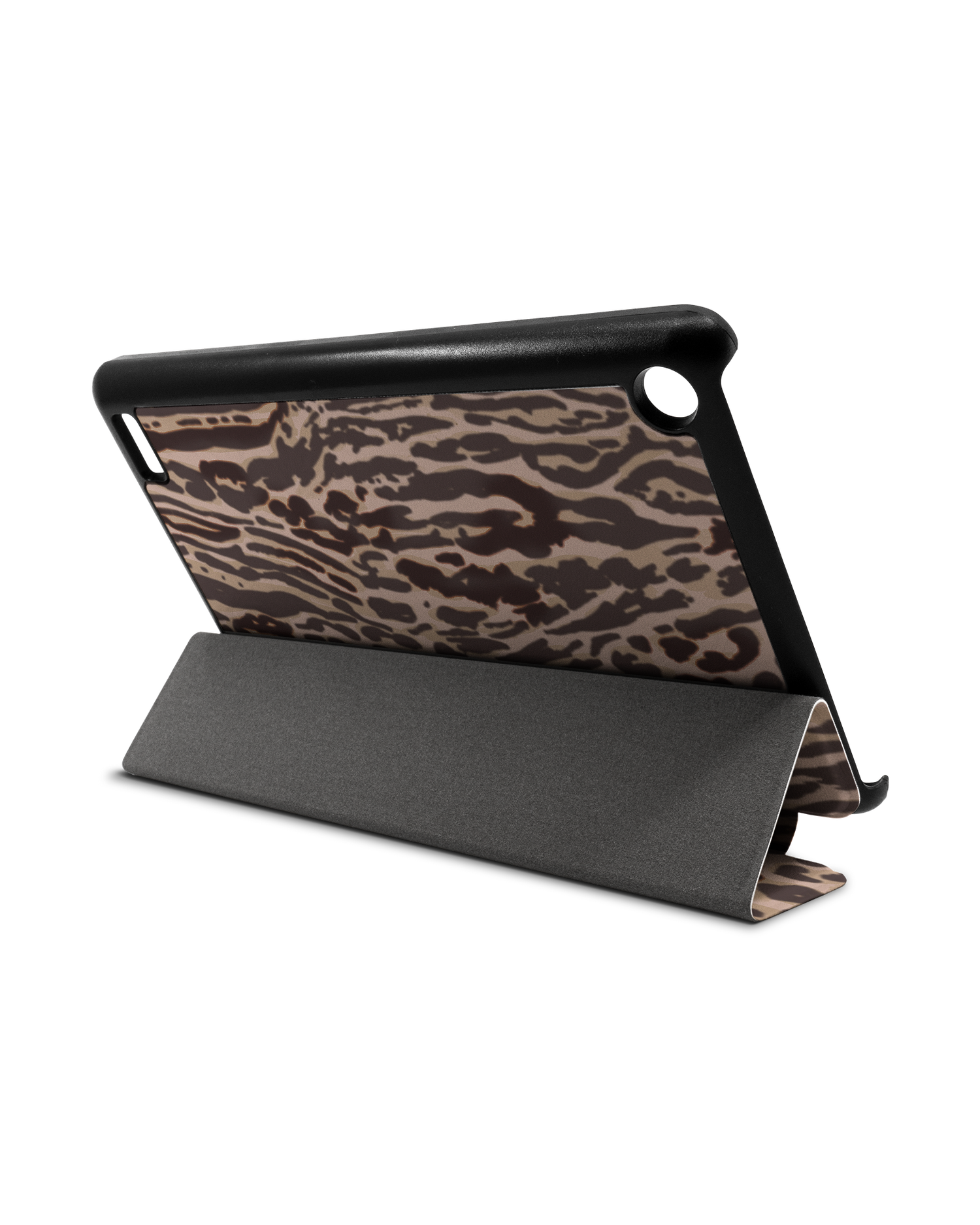 Animal Skin Tough Love Tablet Smart Case für Amazon Fire 7: Aufgestellt im Querformat