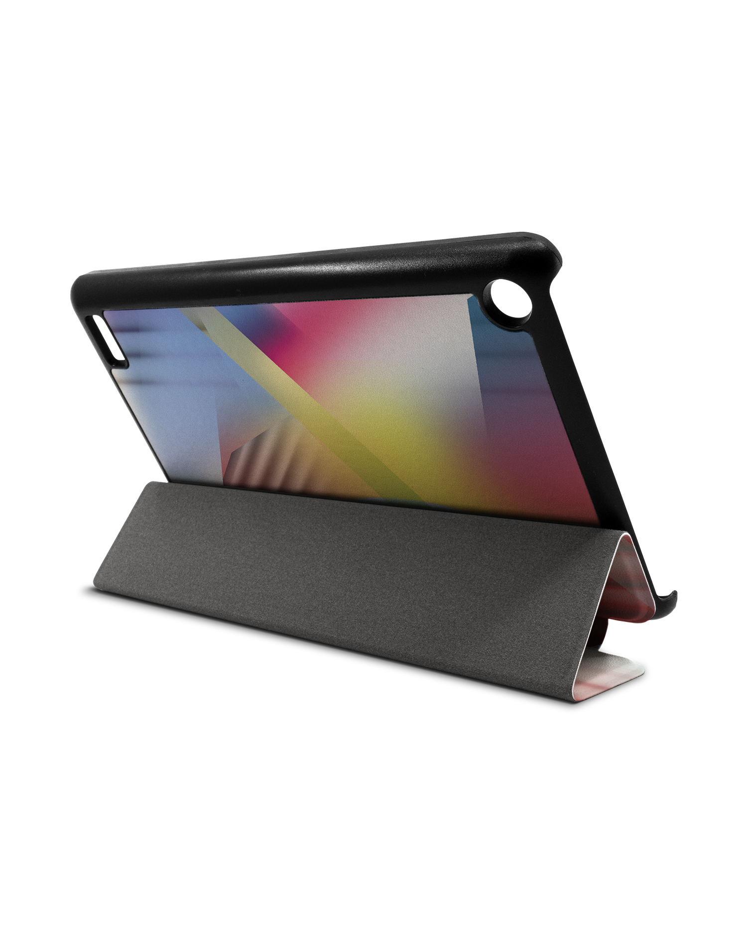 Later Eighties Tablet Smart Case für Amazon Fire 7: Aufgestellt im Querformat