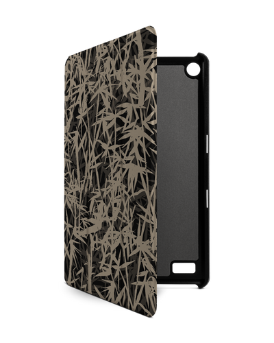 Bamboo Pattern Tablet Smart Case für Amazon Fire 7: Frontansicht