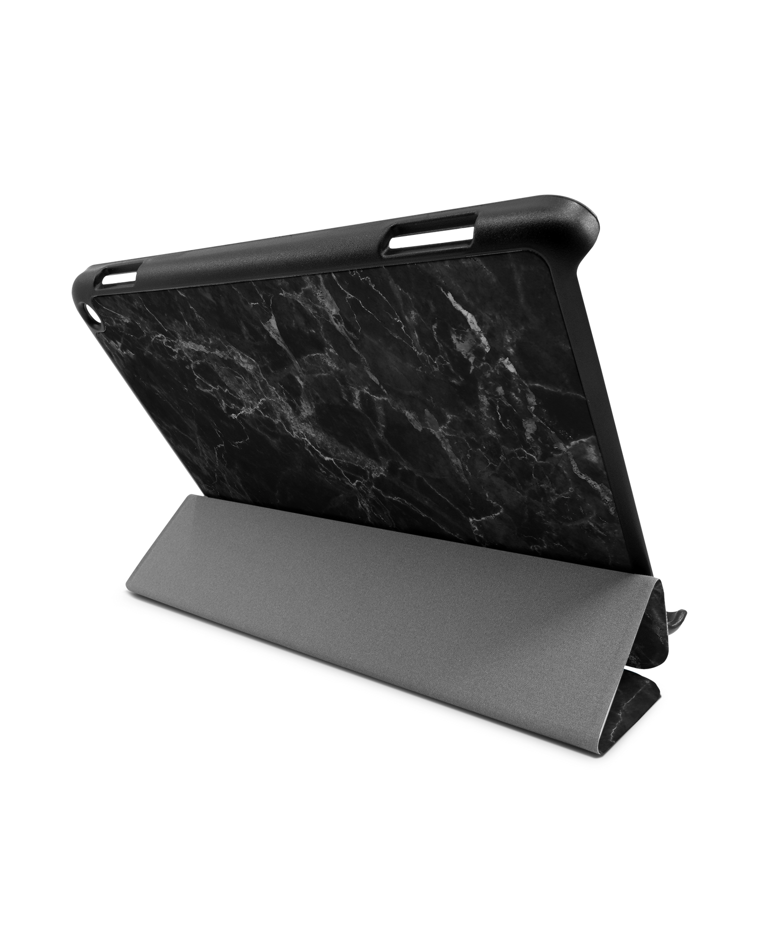 Midnight Marble Tablet Smart Case für Amazon Fire HD 8 / HD 8 Plus: Aufgestellt im Querformat