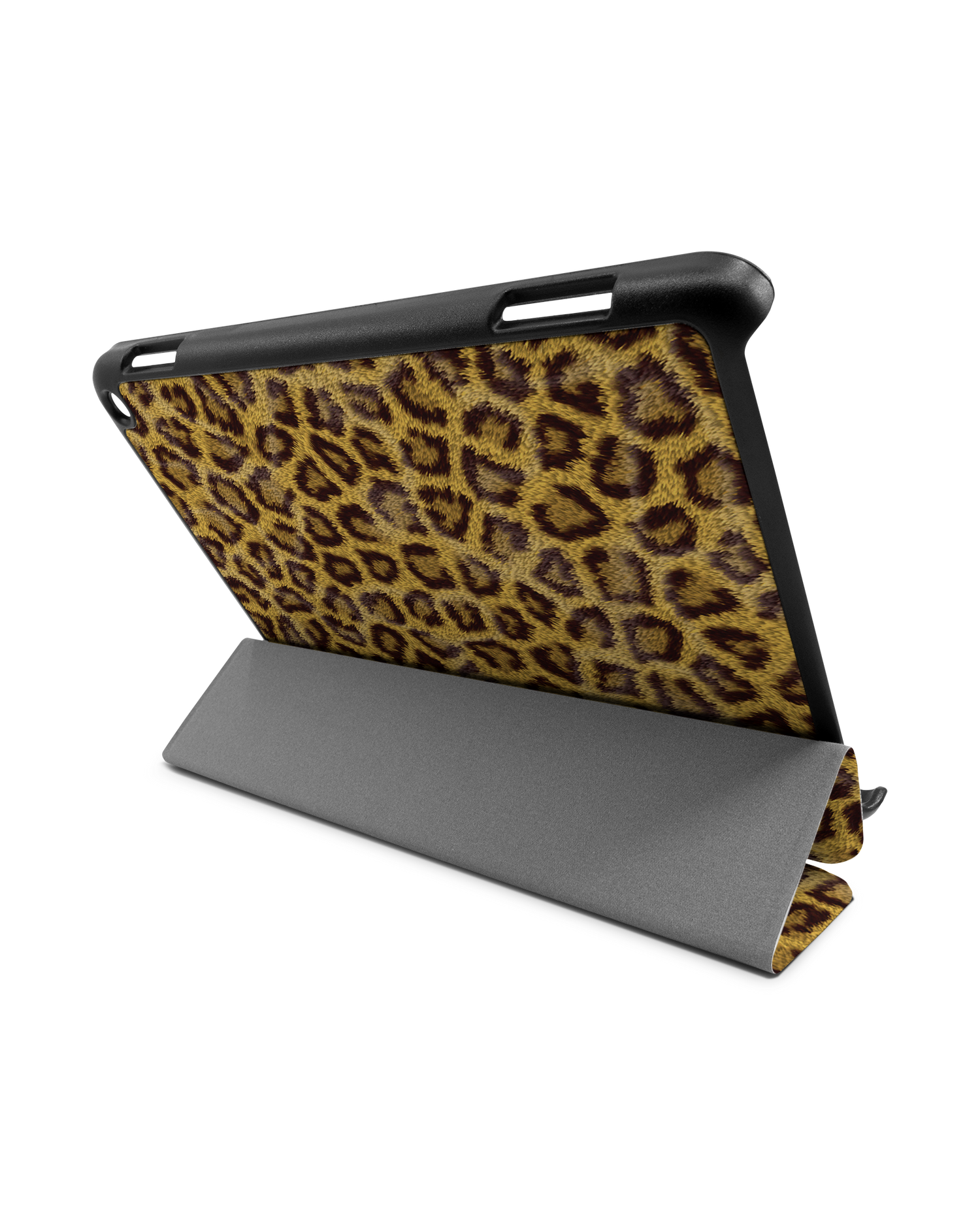 Leopard Skin Tablet Smart Case für Amazon Fire HD 8 (2022), Amazon Fire HD 8 Plus (2022), Amazon Fire HD 8 (2020), Amazon Fire HD 8 Plus (2020): Aufgestellt im Querformat