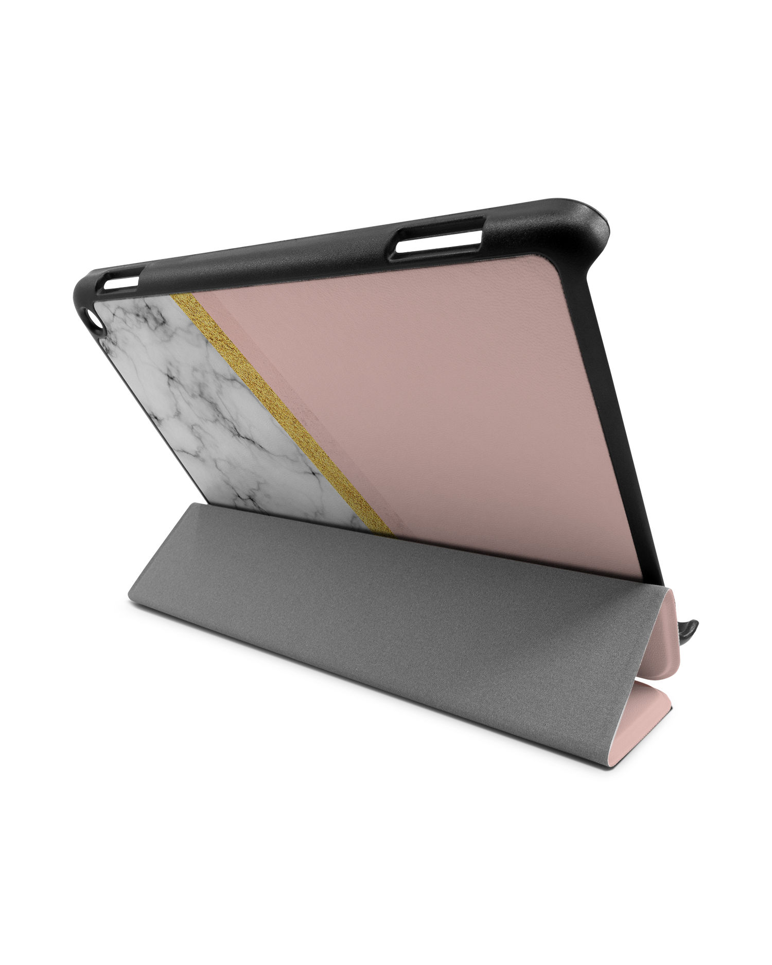 Marble Slice Tablet Smart Case für Amazon Fire HD 8 (2022), Amazon Fire HD 8 Plus (2022), Amazon Fire HD 8 (2020), Amazon Fire HD 8 Plus (2020): Aufgestellt im Querformat