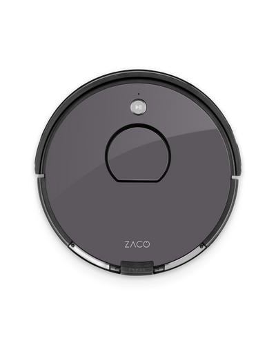 ZACO Metallic Grey Saugroboter Aufkleber ZACO A10