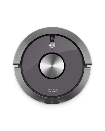 ZACO Metallic Grey Saugroboter Aufkleber ZACO A9s, ZACO A9s Pro
