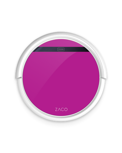 ZACO Hot Pink Saugroboter Aufkleber ZACO V5x